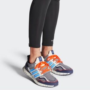 adidas gazelle silver green womens adidas Women's Ultraboost Light Running Shoes, Size 7.5, Blue/Coral main image 1